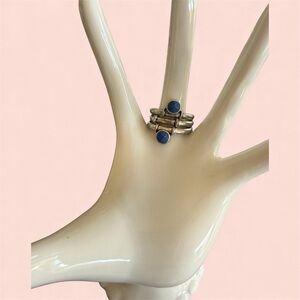 Lucky Brand Silver Rings with Blue Accents
